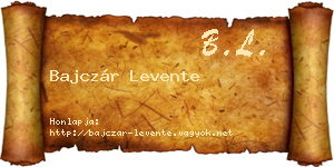Bajczár Levente névjegykártya